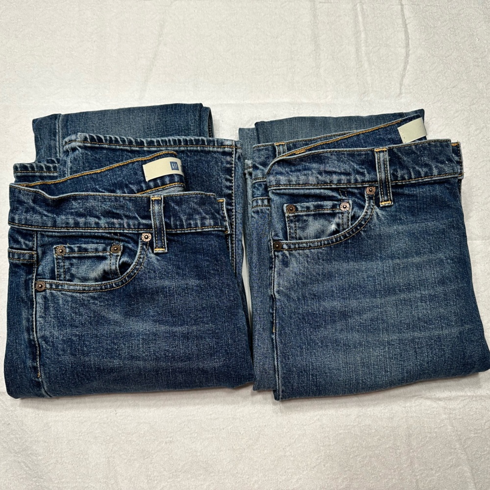 Gap Slim Fit Jeans Womens Size 12 Long Lot of 2